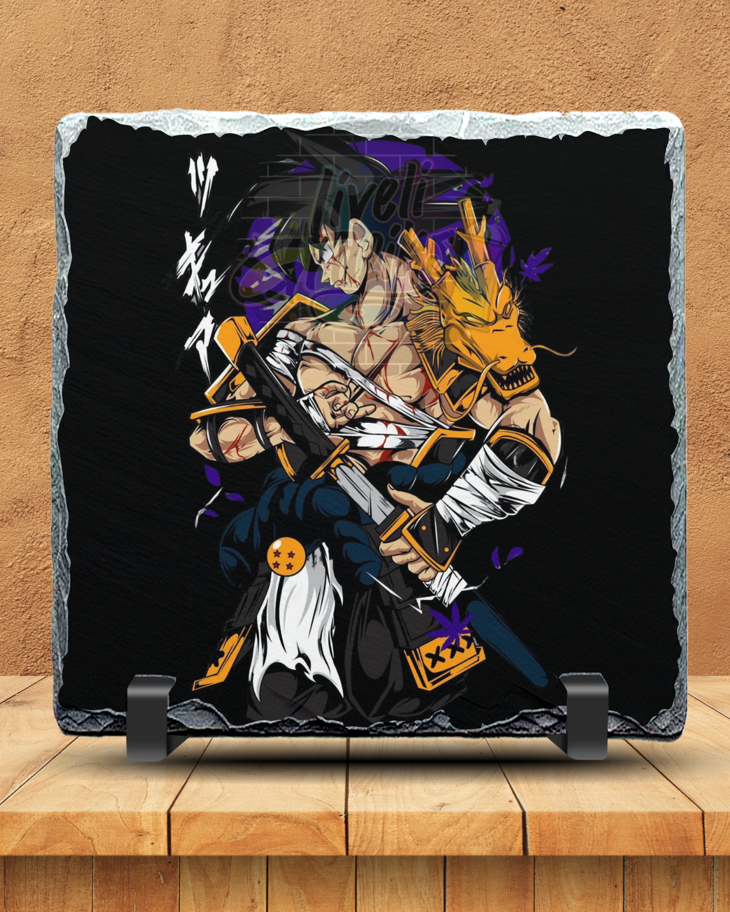 Ardoise Goku samourai